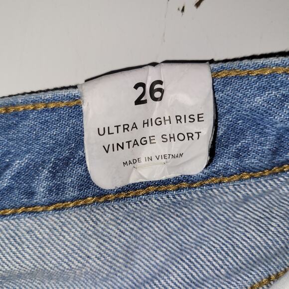 PACSUN Womens Ultra High Rise Vintage Button Fly Denim Shorts Size 26 NWT - Picture 5 of 6